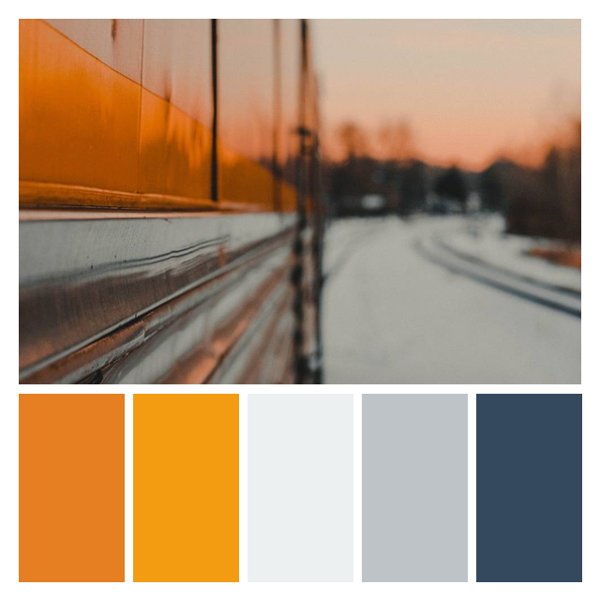 Rustic Railway Sunset